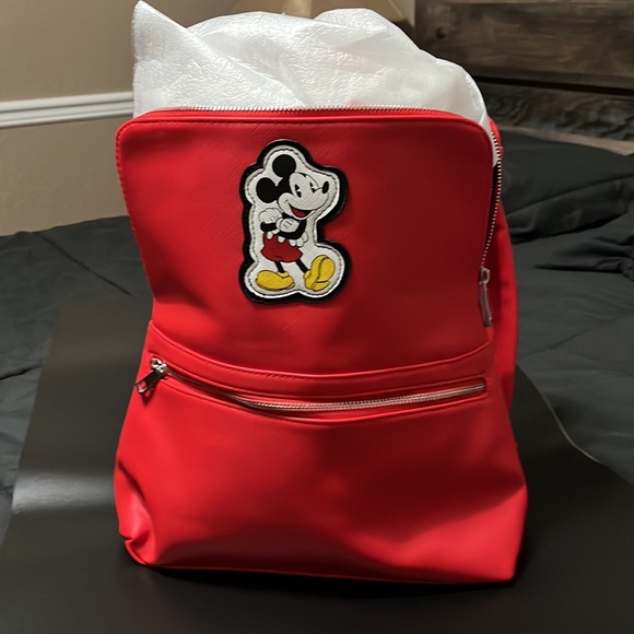 Disney Parks Mickey Mouse Red Backpack - Picture 6 of 7
